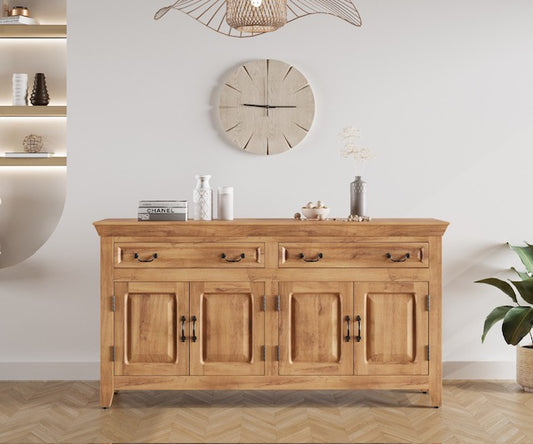 69'' Solid Wood 4 Door Sideboard