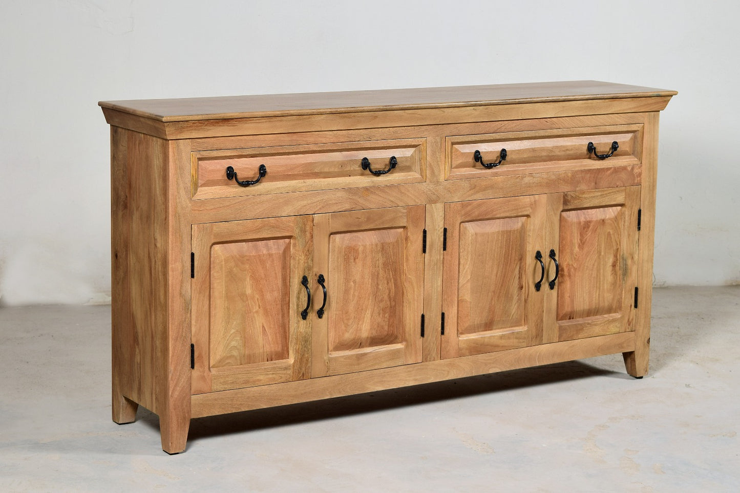 69'' Solid Wood 4 Door Sideboard